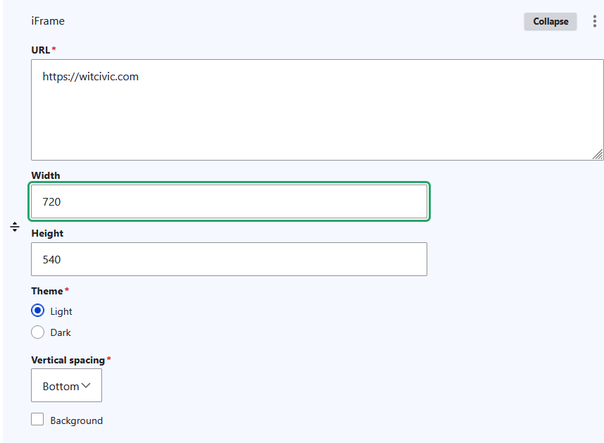 iFrame CMS