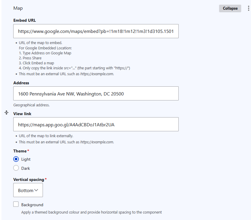 Map cms